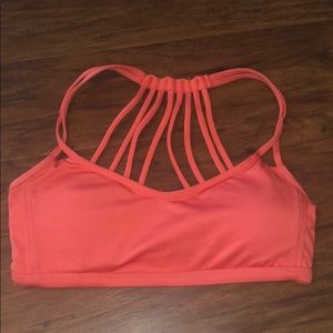 Coral Queenie Ke strapping sports bra small